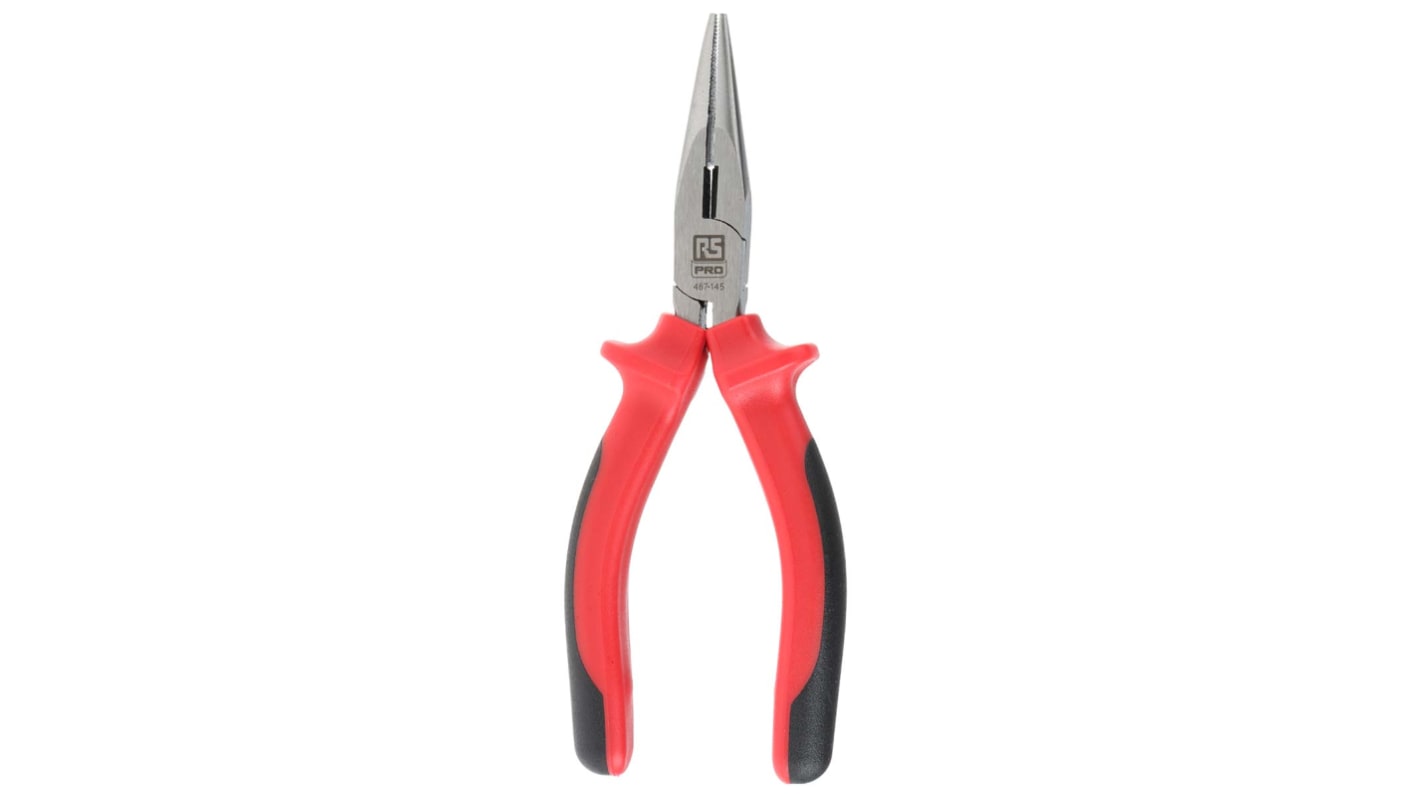 RS PRO Pliers, 160 mm Overall, Straight Tip, 40mm Jaw