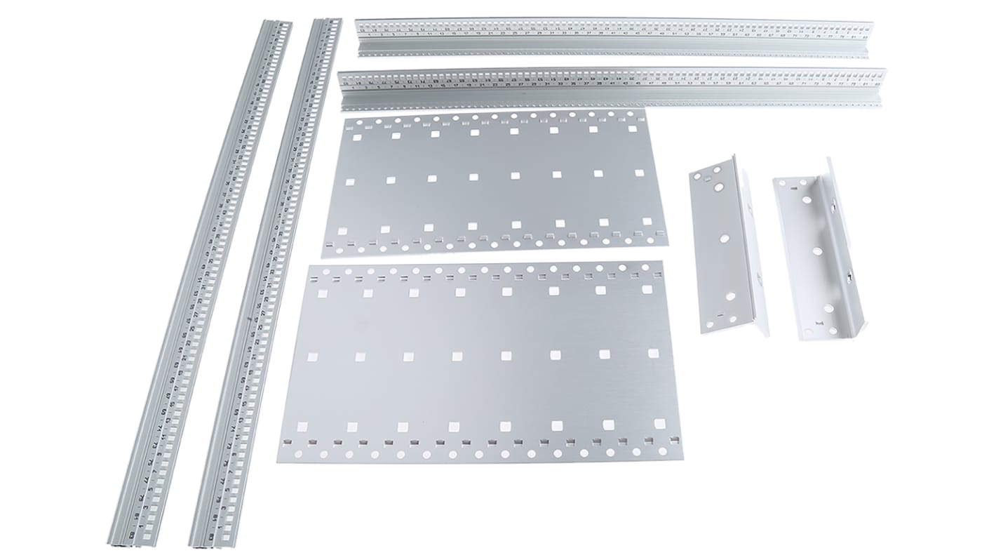 Obudowa do montażu w szafie 3U x 84KM x 235mm, Aluminium, stal nierdzewna