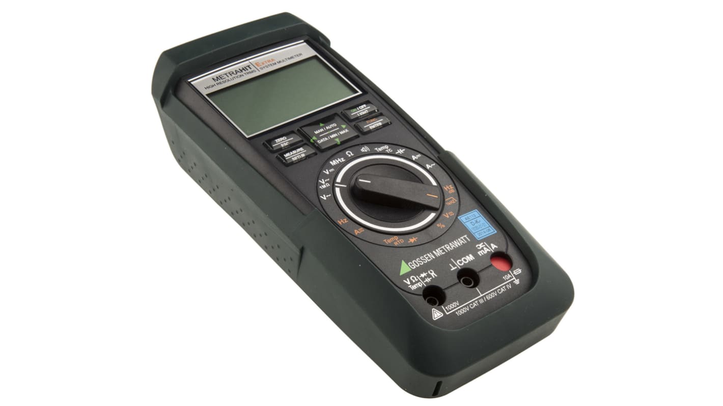 Multimètre numérique METRAHit EXTRA Gossen Metrawatt Portable, 1000V c.a. 10A c.a., Etalonné RS