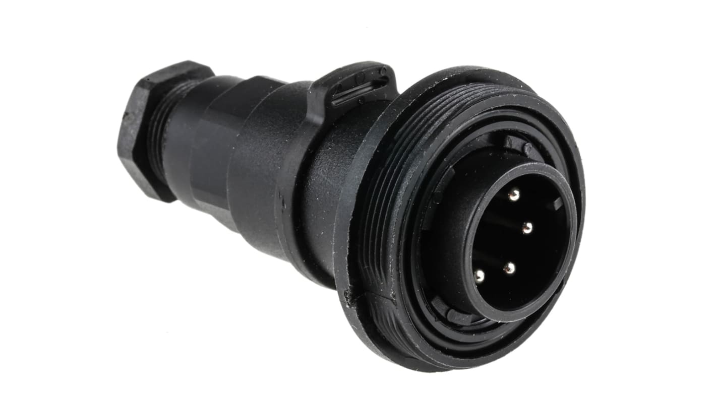 PX0740/P/07 Bulgin Circular Connector, 6 Contacts, Inline, Plug