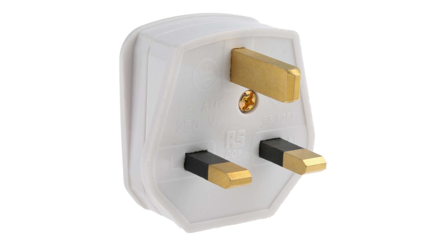 RS PRO UK Mains Plug, 3A, Cable Mount, 250 V