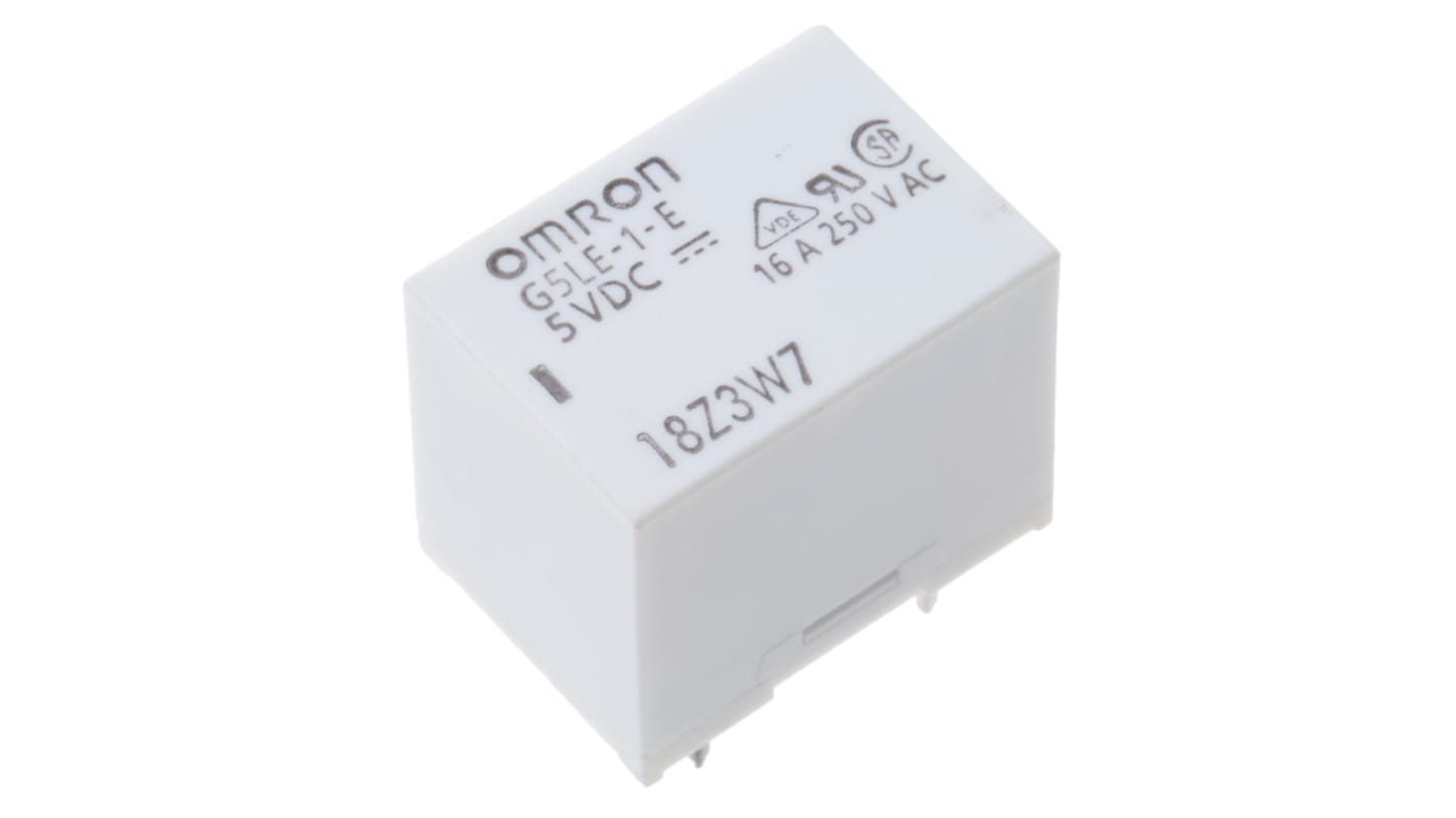 Omron 高周波リレー (RFリレー) 5V dc SPDT, G5LE-1-E DC5