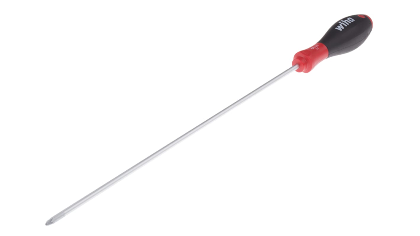 Wiha Pozidriv Screwdriver, PZ1 Tip, 300 mm Blade, 411 mm Overall