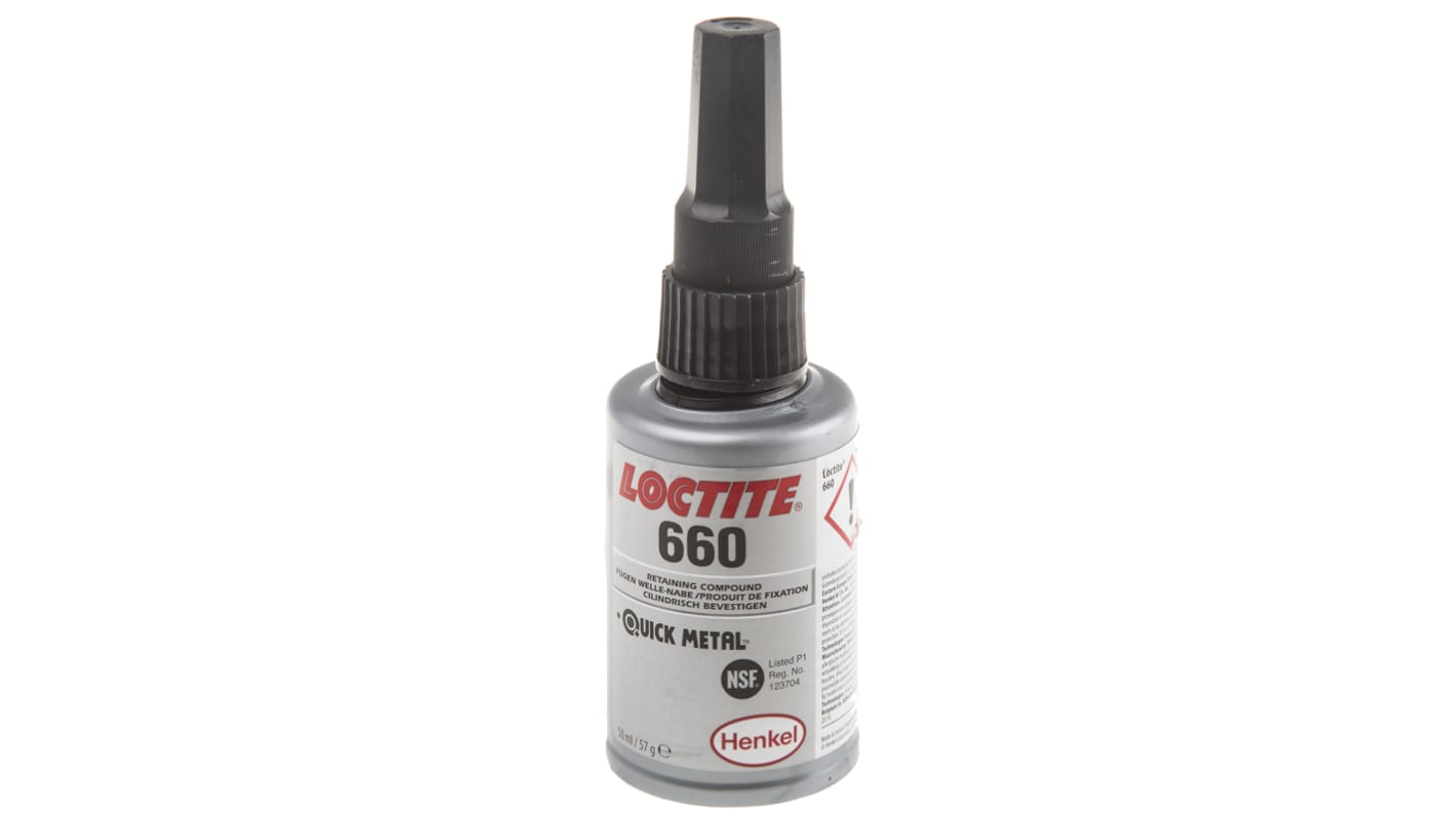 Loctite Grey High Strength, Retaining Compound Urethane Methacrylate Gel Bottle 50 ml, -55 → +150 °C Loctite