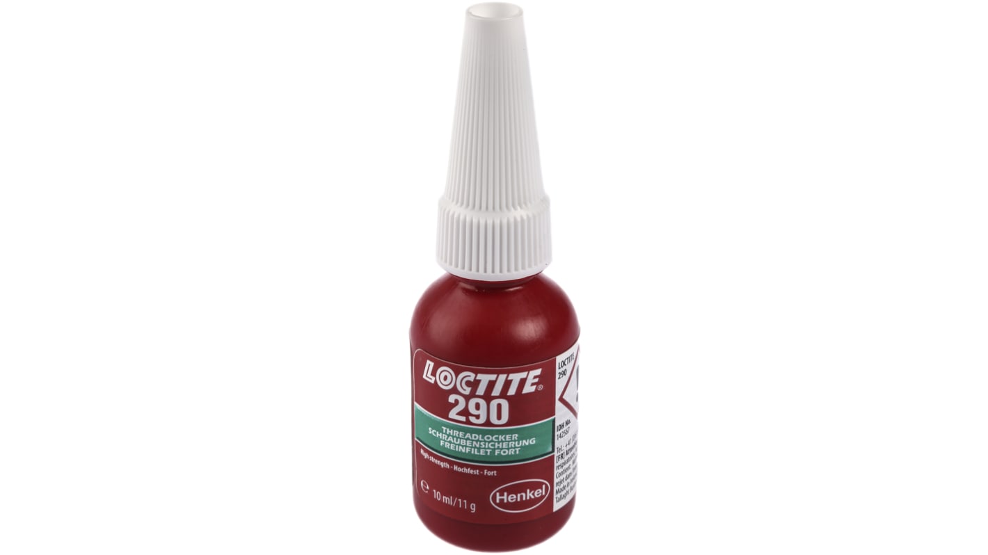 267397 Loctite Loctite 290 Green Threadlocking Adhesive, 10 ml, 24 h Cure Time RS