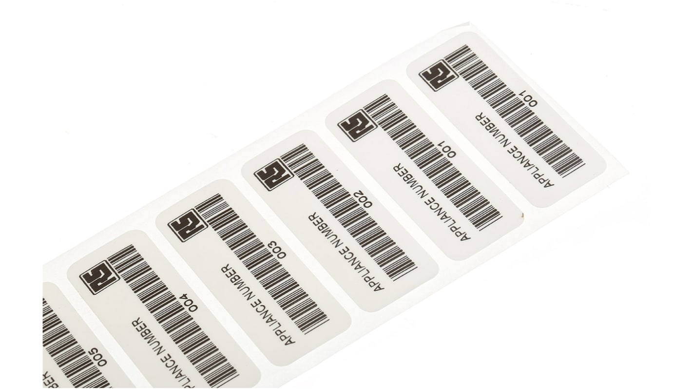 RS PRO PAT Testing Label, For Use With Portable Appliance Testers | RS