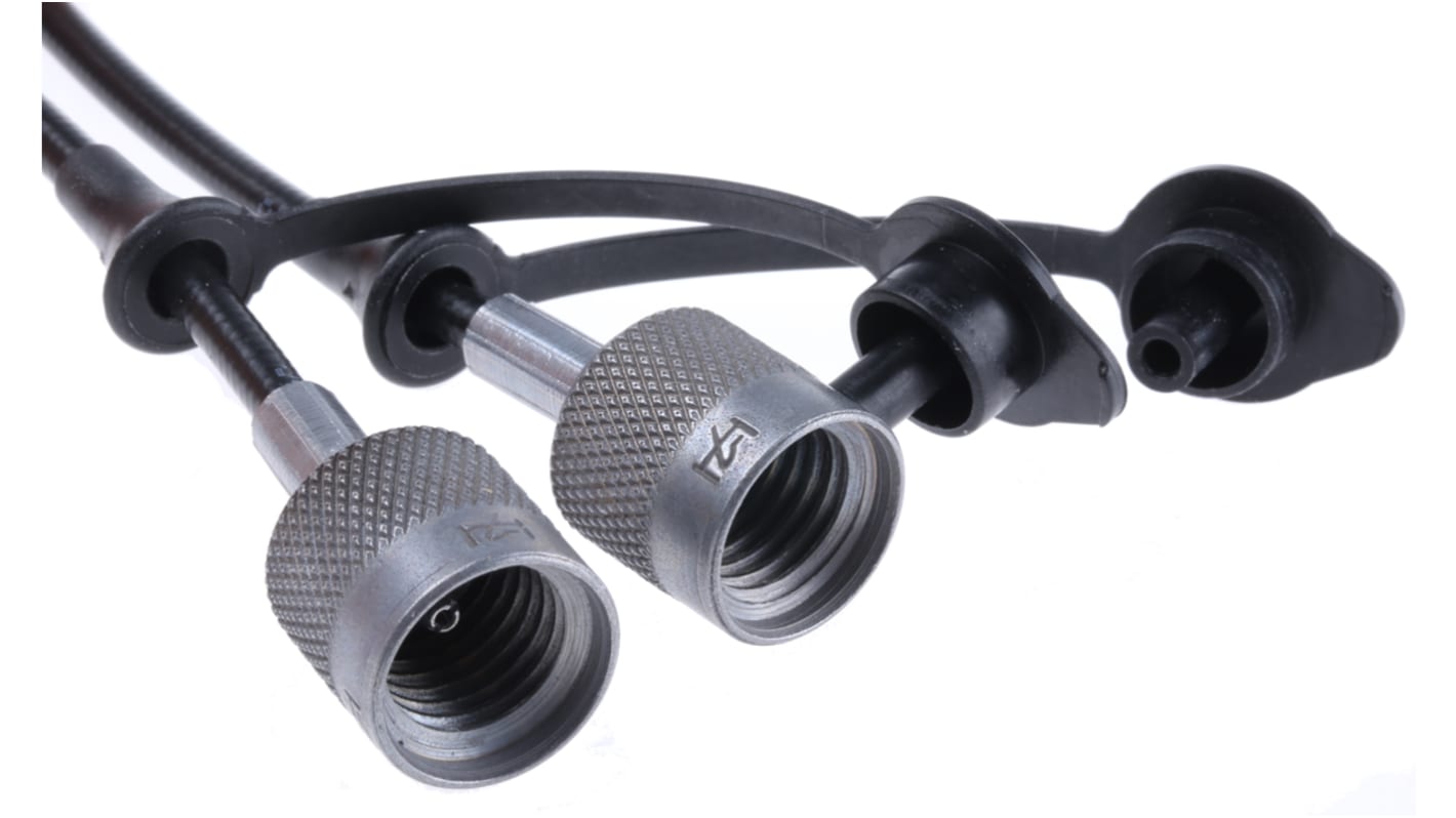 Parker Hydraulic Test Point Hose S100ACAC02.00, Connection A M16