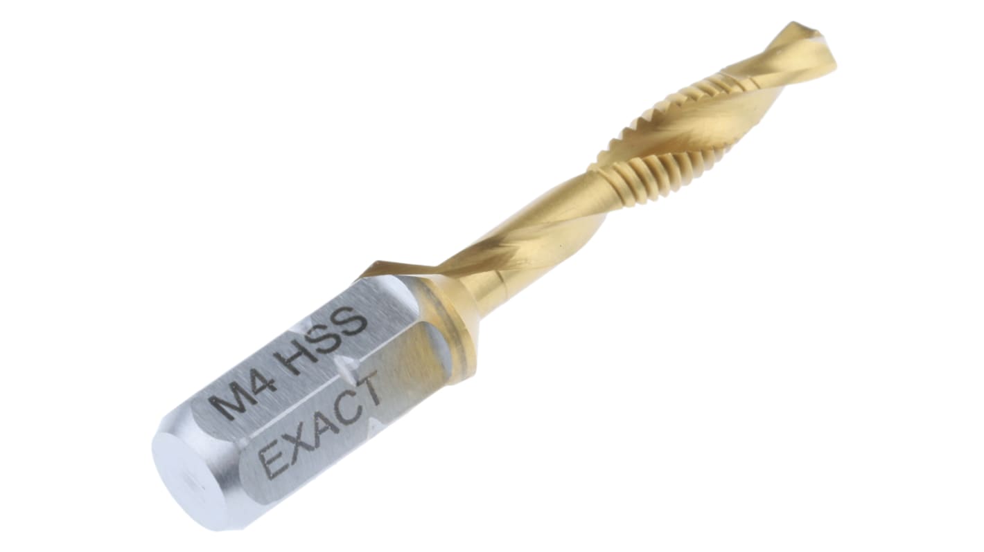 EXACT Threading Tap, M4 Thread, 0.7mm Pitch, Metric Standard