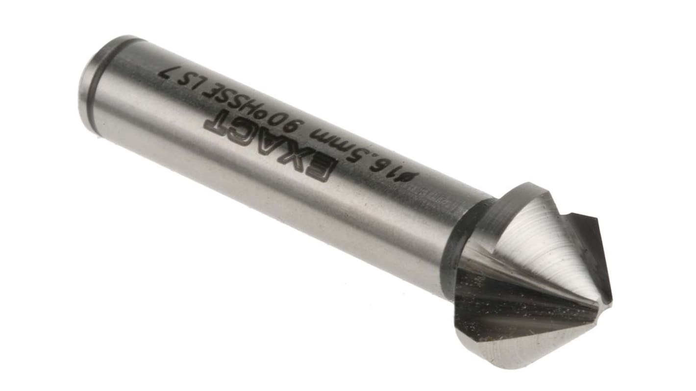 EXACT HSS-E Bohrer Ø 16.5mm, 3 Schneiden, 90°, 60 mm