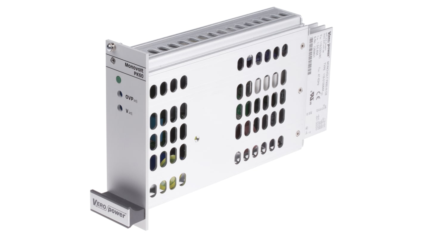 Eplax Schaltnetzteil, 12V dc / 5A 60W 115 V ac, 230 V ac Geschlossen, Gestellmontage