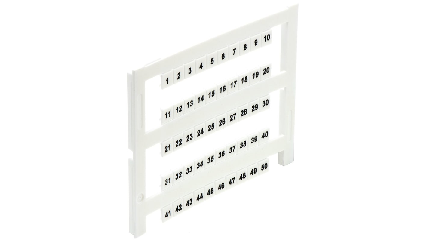 RS PRO Marker Card for use with DIN Rail Terminal