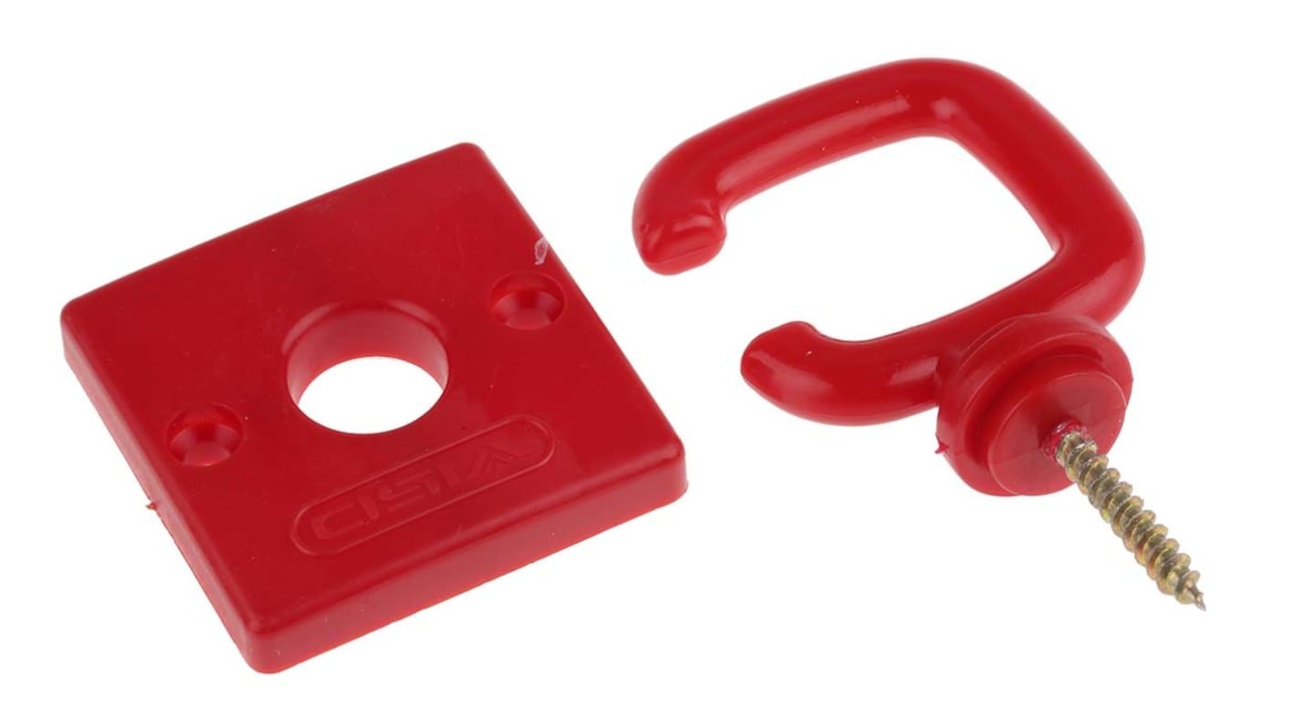 RS PRO Red Polypropylene Barrier Hook