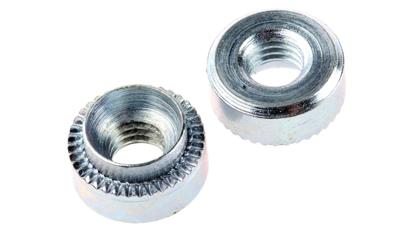 Hank Zinc plated & clear Passivated Steel Rivet Bush, M6 RS