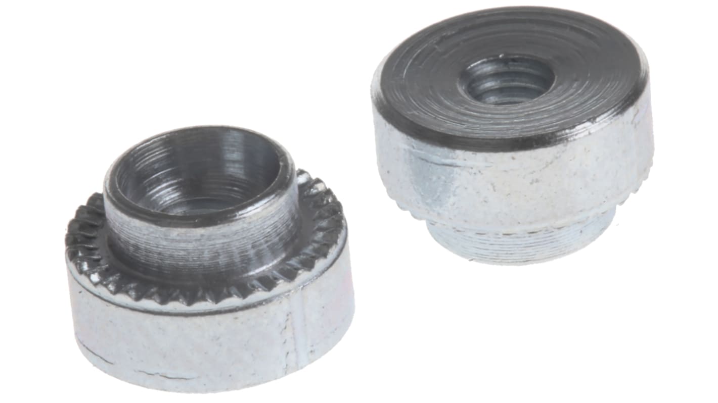 Hank Zinc plated & clear Passivated Steel Rivet Bush, M3 RS