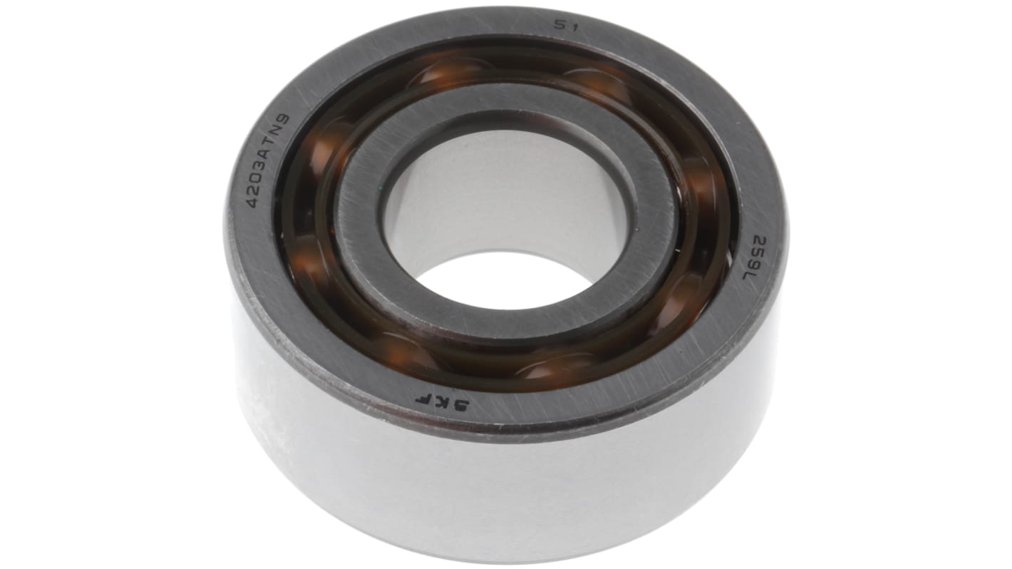 SKF 4203 ATN9 Double Row Deep Groove Ball Bearing- Open Type 17mm I.D, 40mm O.D