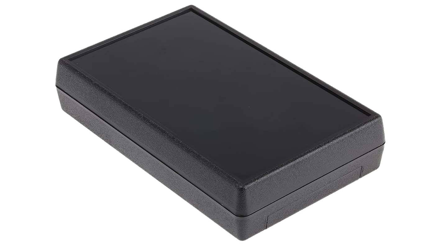 Caja portátil RS PRO de ABS Negro, 146.1 x 91.4 x 32.7mm, con compartimento batería, muesca de teclado