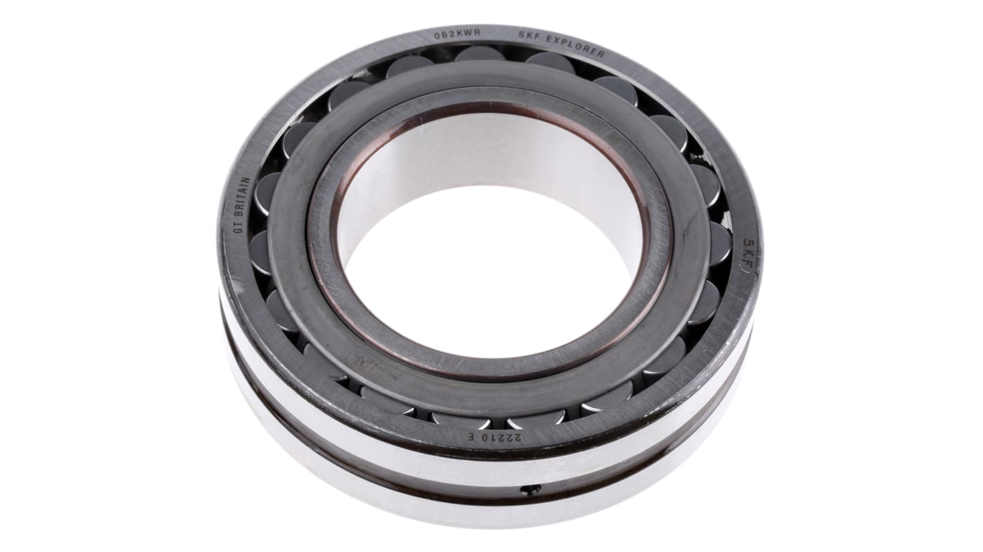 SKF 22210 E 50mm I.D Spherical Roller Bearing, 90mm O.D RS