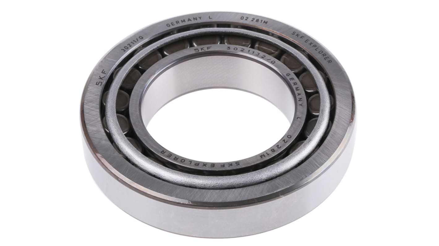 SKF 30211 55mm I.D Taper Roller Bearing, 100mm O.D