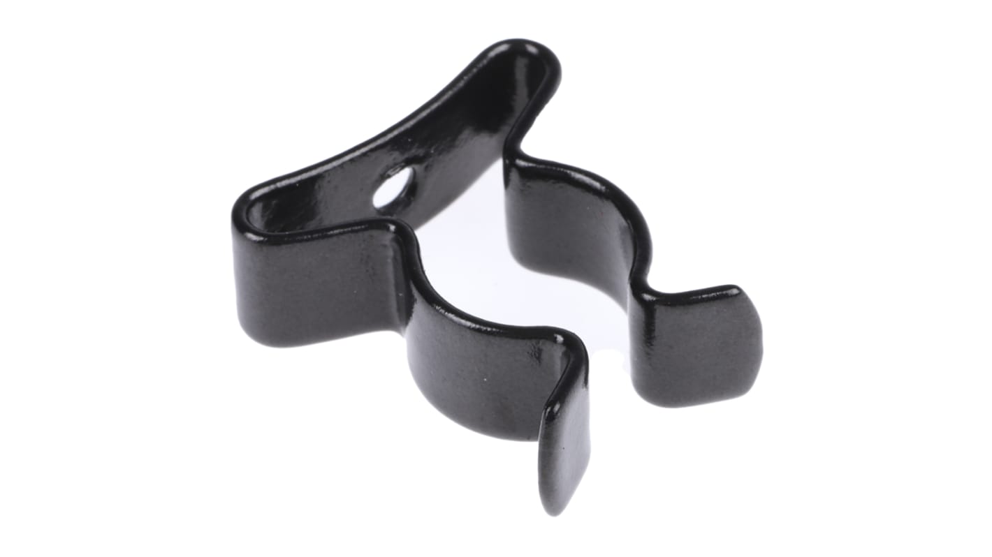 RS PRO 12.7mm Steel Spring Clip, 21.03mm x 7.94mm x 24.61mm, 6BA RS