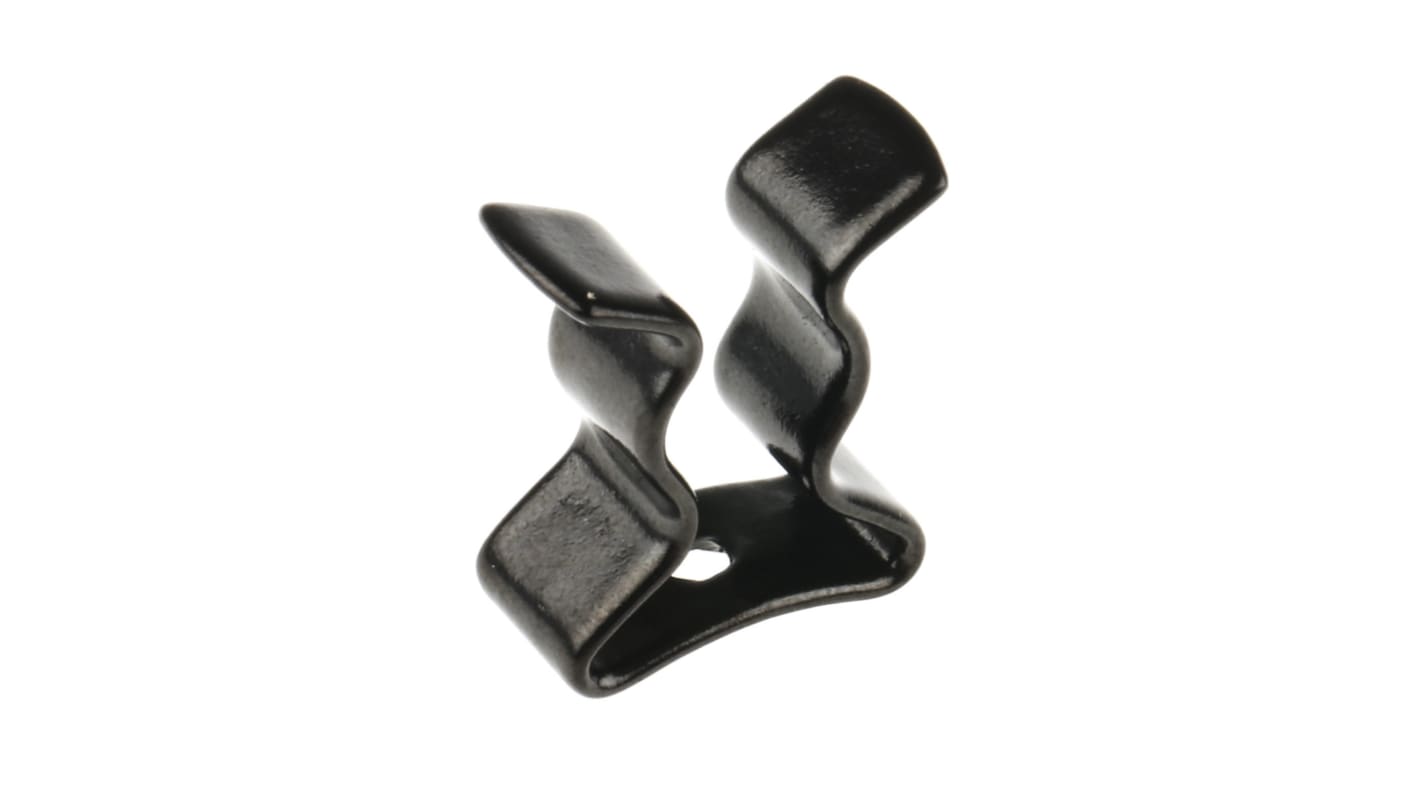 RS PRO, Fjederclips, Stål, Diameter: 6.35mm, Dim: 13.49mm x 6.35mm x 15.08mm