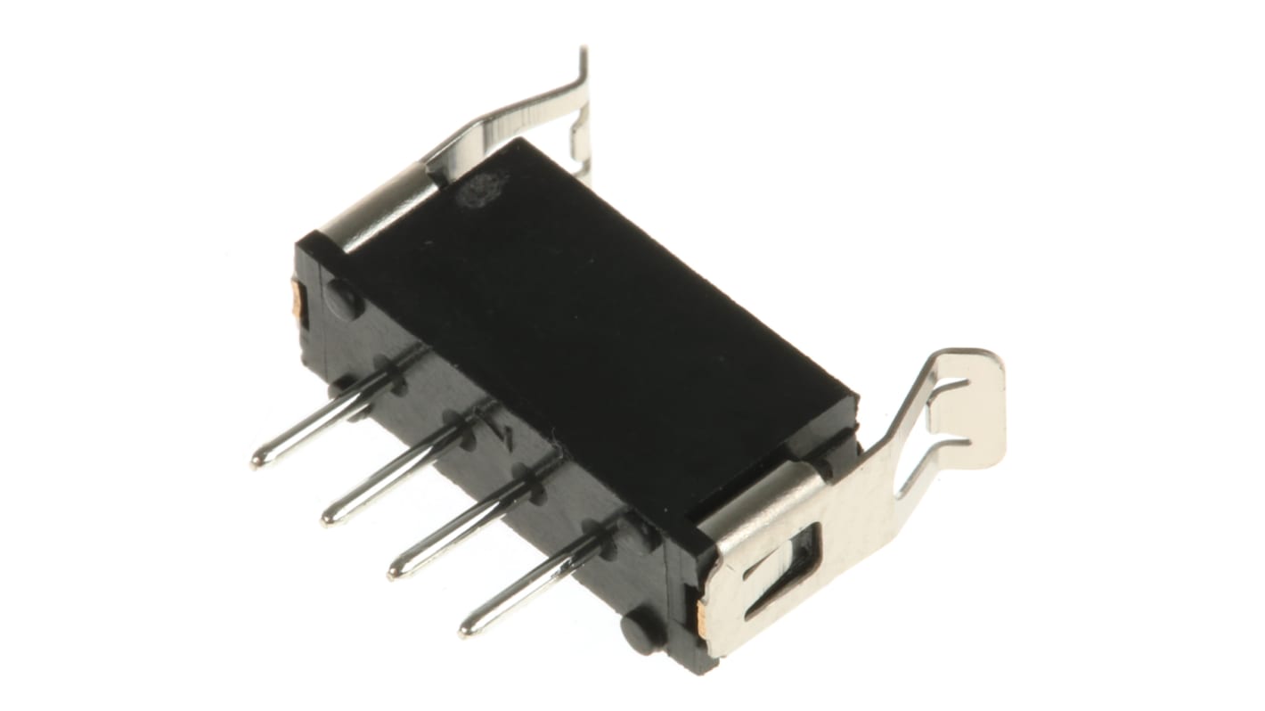 Conector macho para PCB HARWIN serie Datamate L-Tek de 4 vías, 1 fila, paso 2.0mm, para soldar, Montaje en orificio