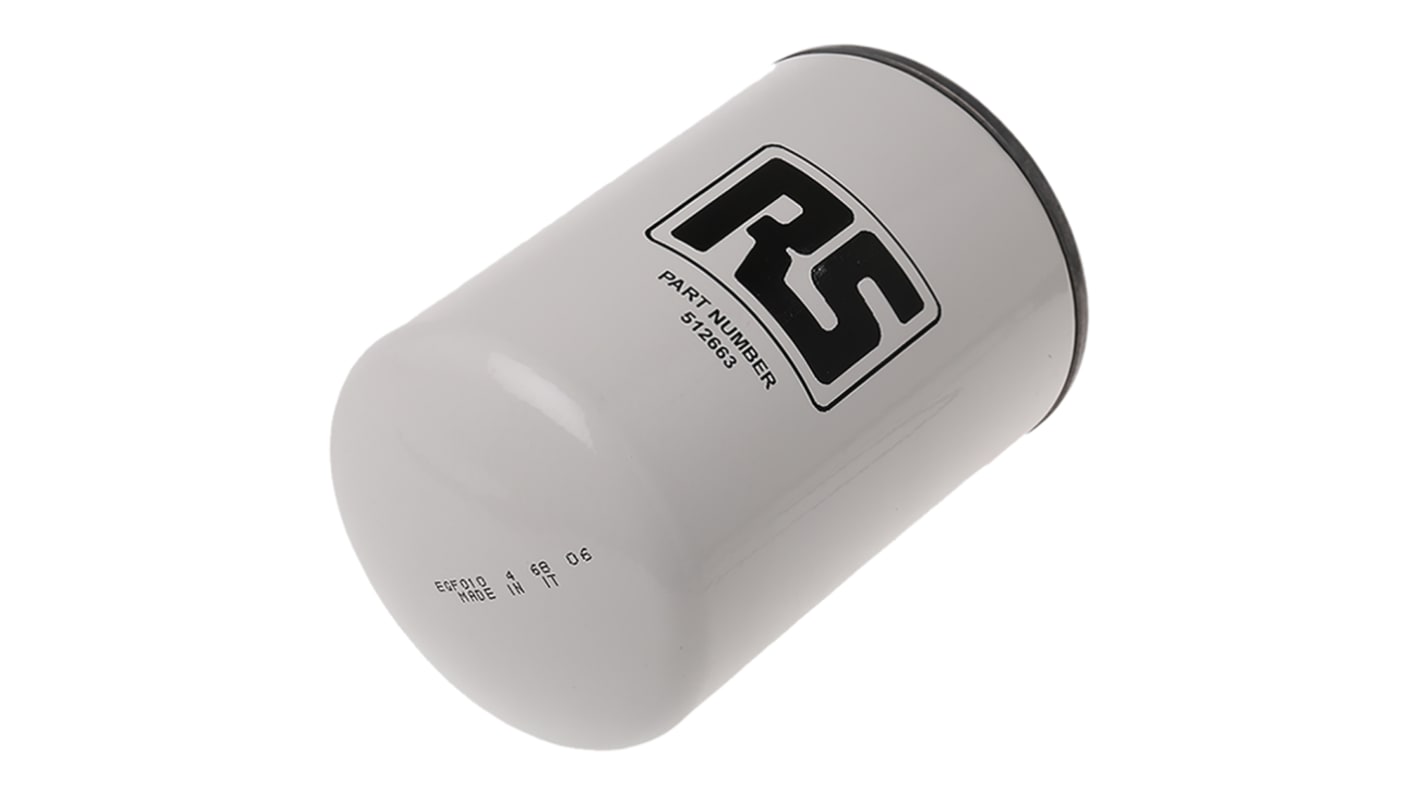 RS PRO 12 bar 3/4in Hydraulic Spin-On Filter Can, 55L/min max, 10μm filtration size