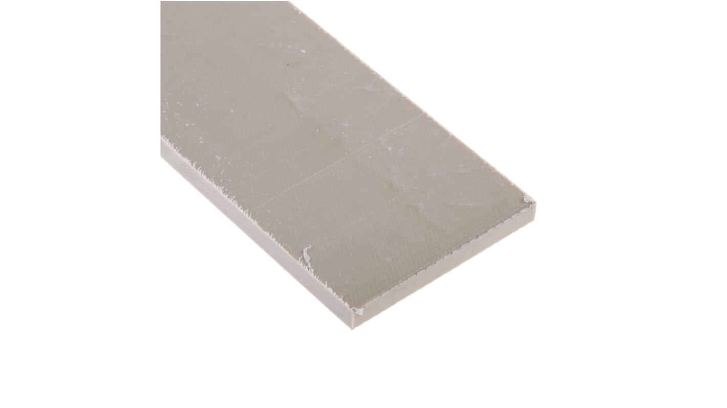 RS PRO Beige Plastic Sheet, 500mm x 50mm x 5mm