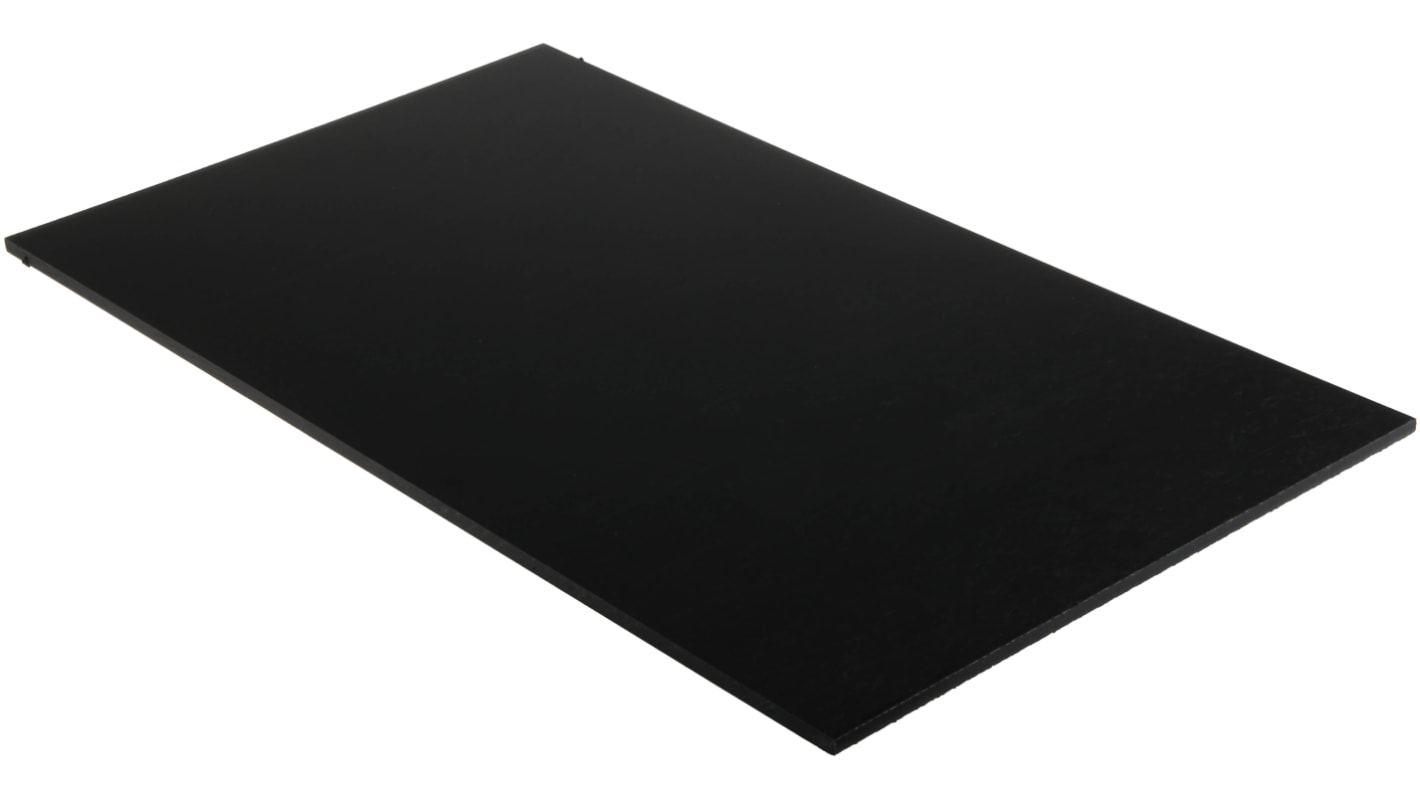 RS PRO PA Kunststoffplatte, Schwarz, 6mm x 300mm x 500mm / 1.14g/cm³ bis +100°C, Voll