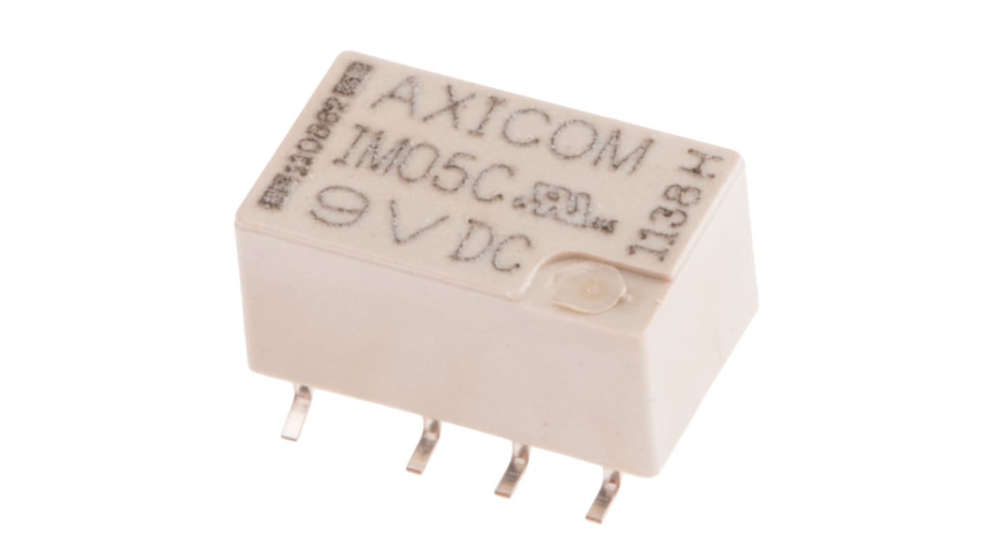 TE Connectivity Surface Mount Signal Relay, 5V dc Coil, 2A Switching Current, DPDT