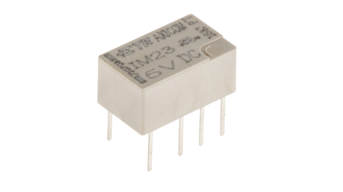 TE Connectivity IM Signalrelæ, 2A, 2-polet skifte, 5V dc spole, Printmontering