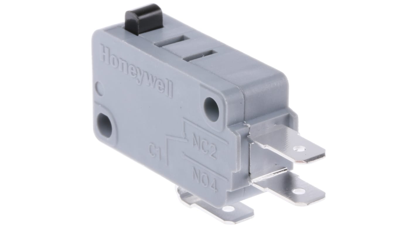 Honeywell Mikroschalter Stößel-Betätiger Flachstecker, 16 A @ 250 V ac, SPDT 0,98 N -25°C - +125°C