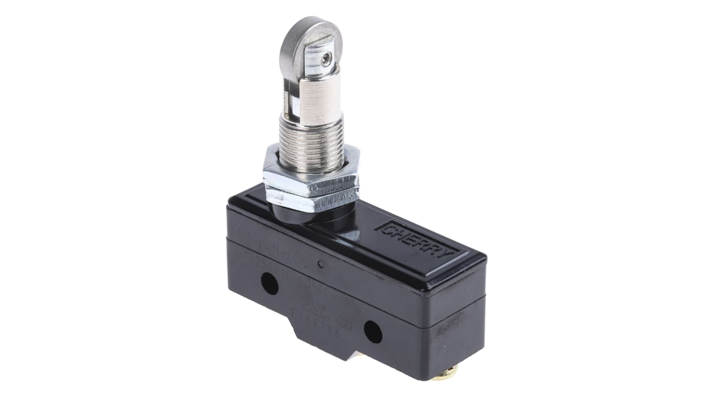 ZF Roller Micro Switch, Screw Terminal, 15 A @ 250 V ac, SPDT