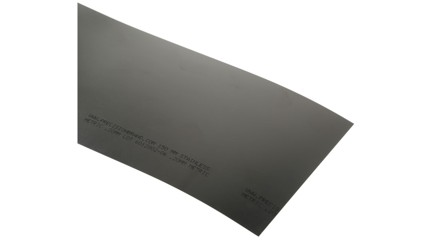 Steel Shim, 1.25m x 150mm x 0.2mm RS