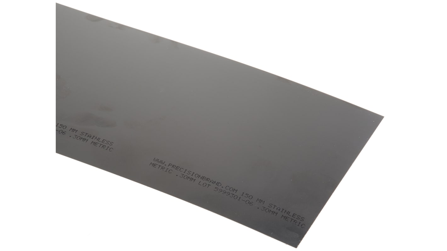 RS PRO Stahlausgleichsplatte, Edelstahl, 0.3mm x 1.25m x 150mm