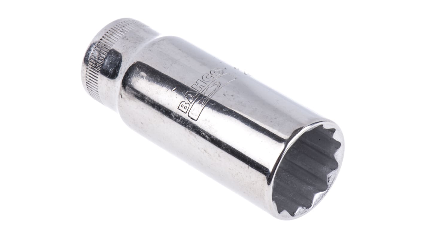 Bahco 1/2 in Drive 24mm Deep Socket, 12 point, 82.6 mm Overall Length