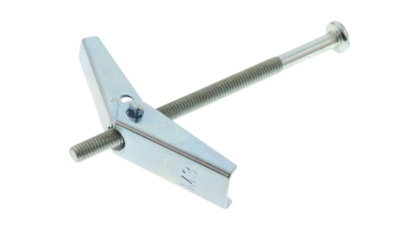 RawlPlug Steel Spring Toggle Cavity Fixing, 11mm fixing hole diameter