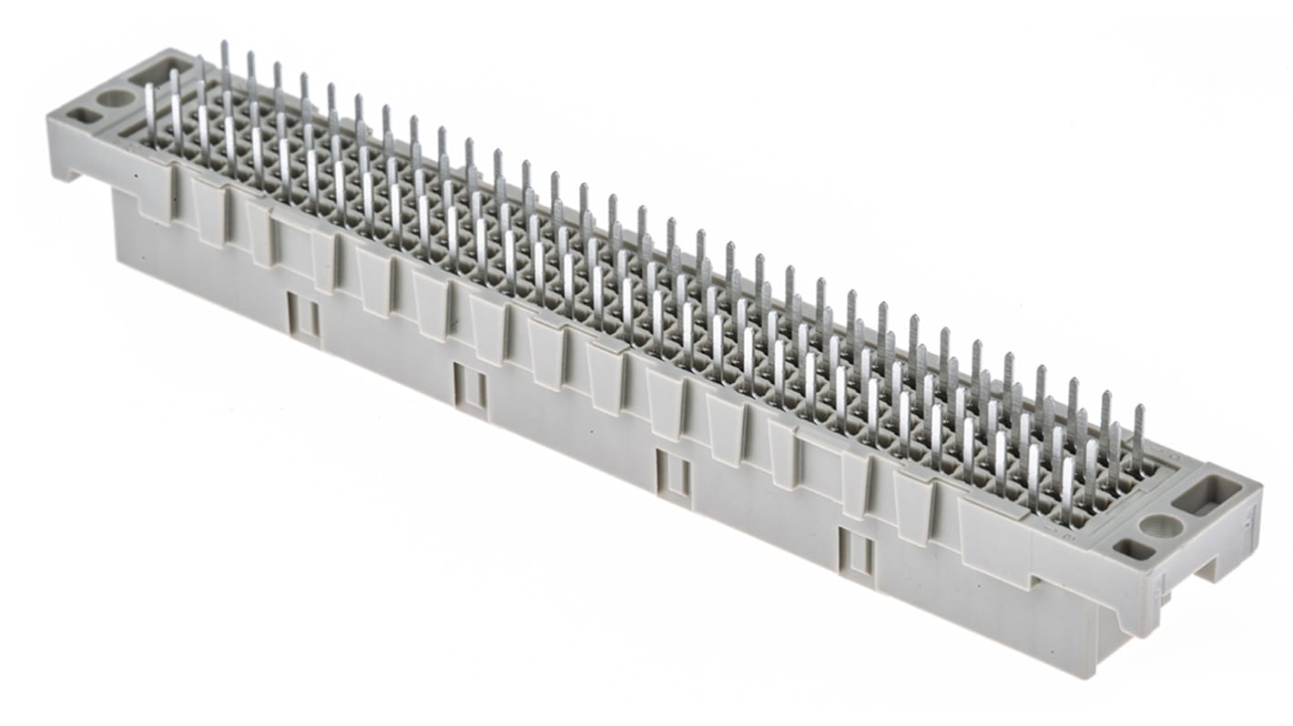 Connecteur DIN 41612, ERNI, Droit, entraxe 2.54mm, nombre de contacts 128, nombre de rangées 4, Femelle Class C2