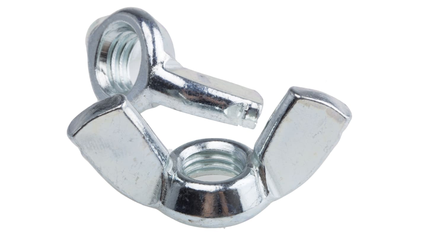 48.8mm Bright Zinc Plated Steel Wingnut, M12