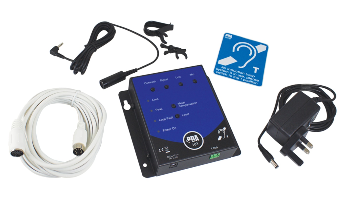 PDA103C Induction Loop & Microphone, 120 Hz → 5 kHz RS