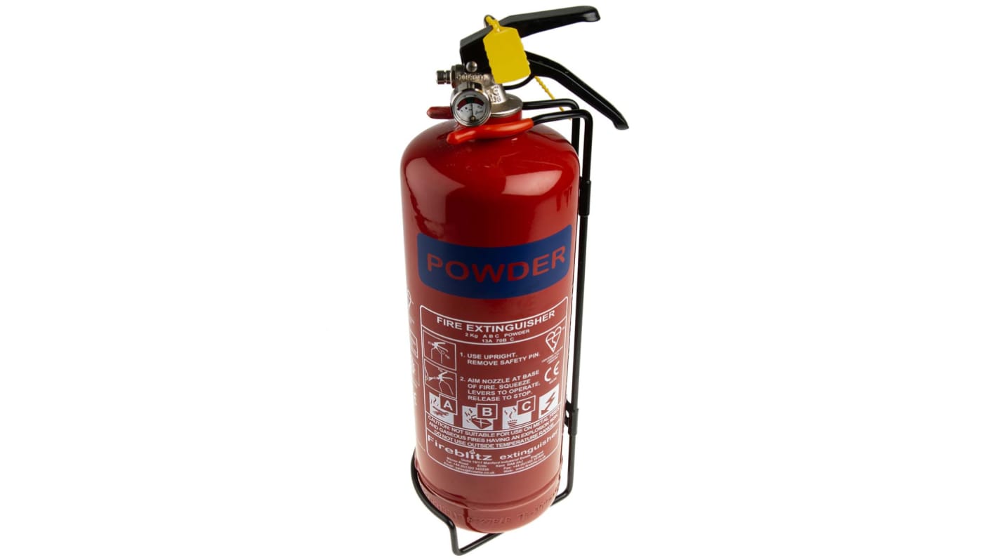 Fireblitz 2kg Dry Powder Fire Extinguisher for Electrical, Vehicle (A, B, C)