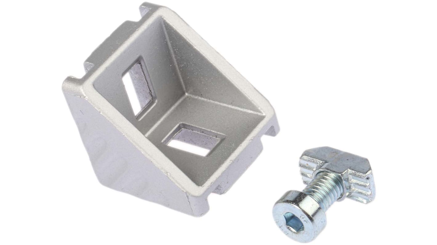 Equerre de fixation Bosch Rexroth, profilé 30 mm, L. 14mm, filetage M6, rainure 8mm en Aluminium