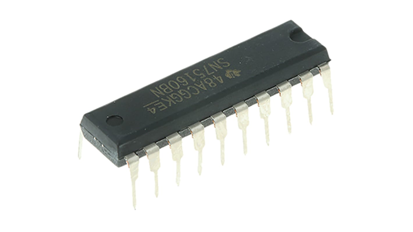 Texas Instruments ライントランシーバスルーホール, 20-Pin, SN75160BN