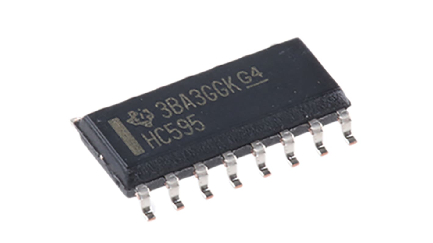 Texas Instruments Schieberegister 8-Bit Schieberegister HC Seriell zu seriell, Parallel SMD 16-Pin SOIC 1