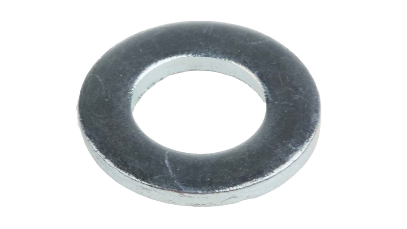 Bright Zinc Plated Steel Plain Washers, M10, DIN 125A