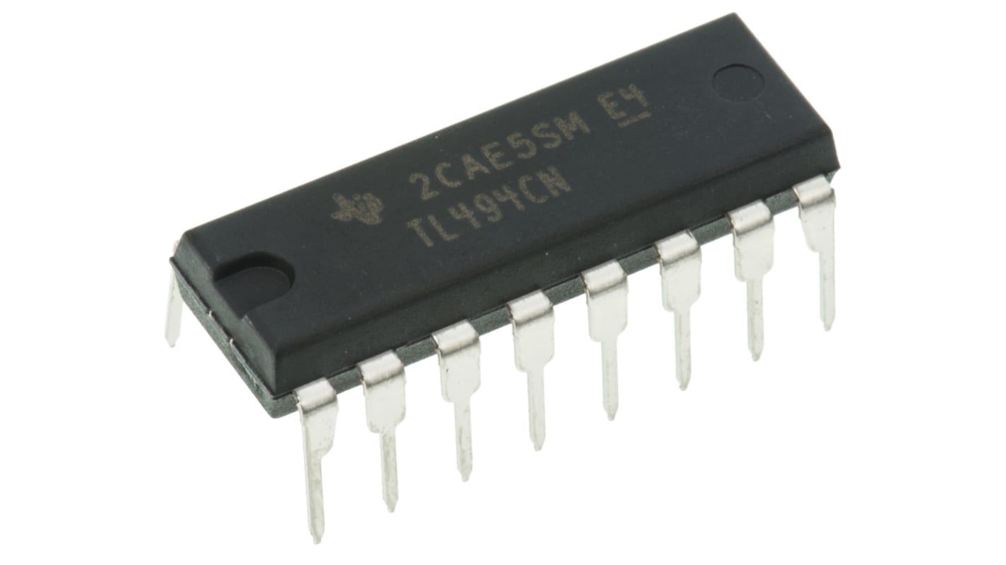 Texas Instruments TL494CN, PWM Controller, 40 V, 300 kHz 16-Pin, PDIP