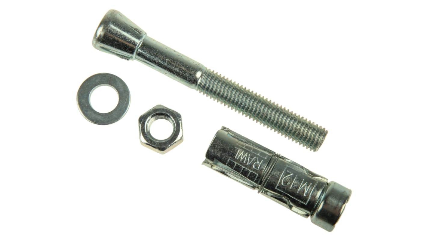 Fixation pour maçonnerie RawlPlug, en Acier M12, 20mm x 110mm