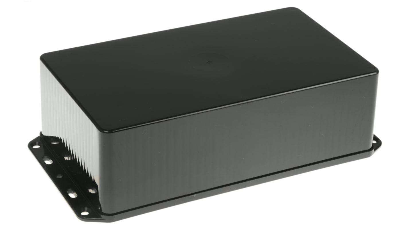 CAMDENBOSS Series 2000 Series Black ABS Enclosure, IP65, Flanged, Black Lid, 210 x 110 x 60mm