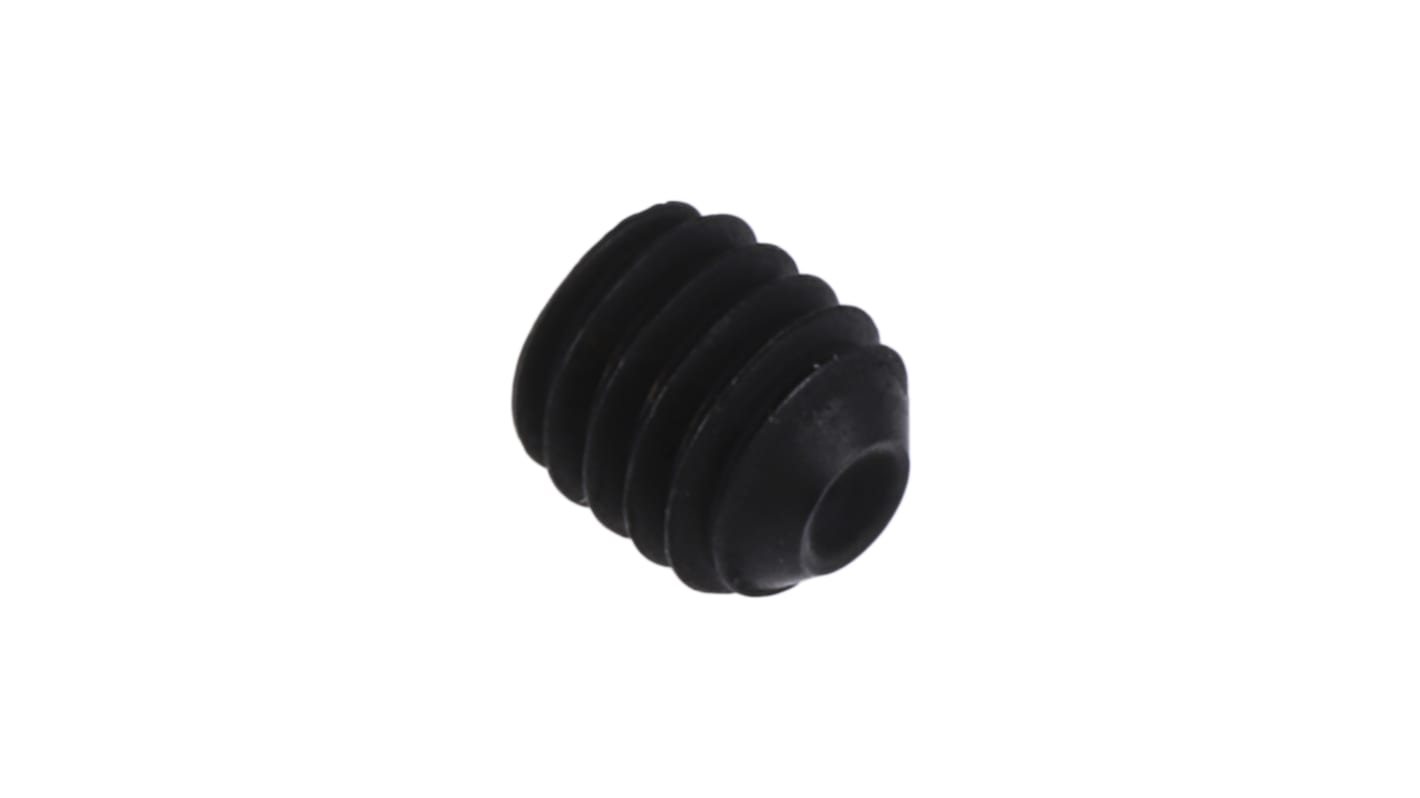 Tornillo prisionero Negro, un solo color Acero Juego de vasos hexagonales M3 x 3mm Tornillo prisionero