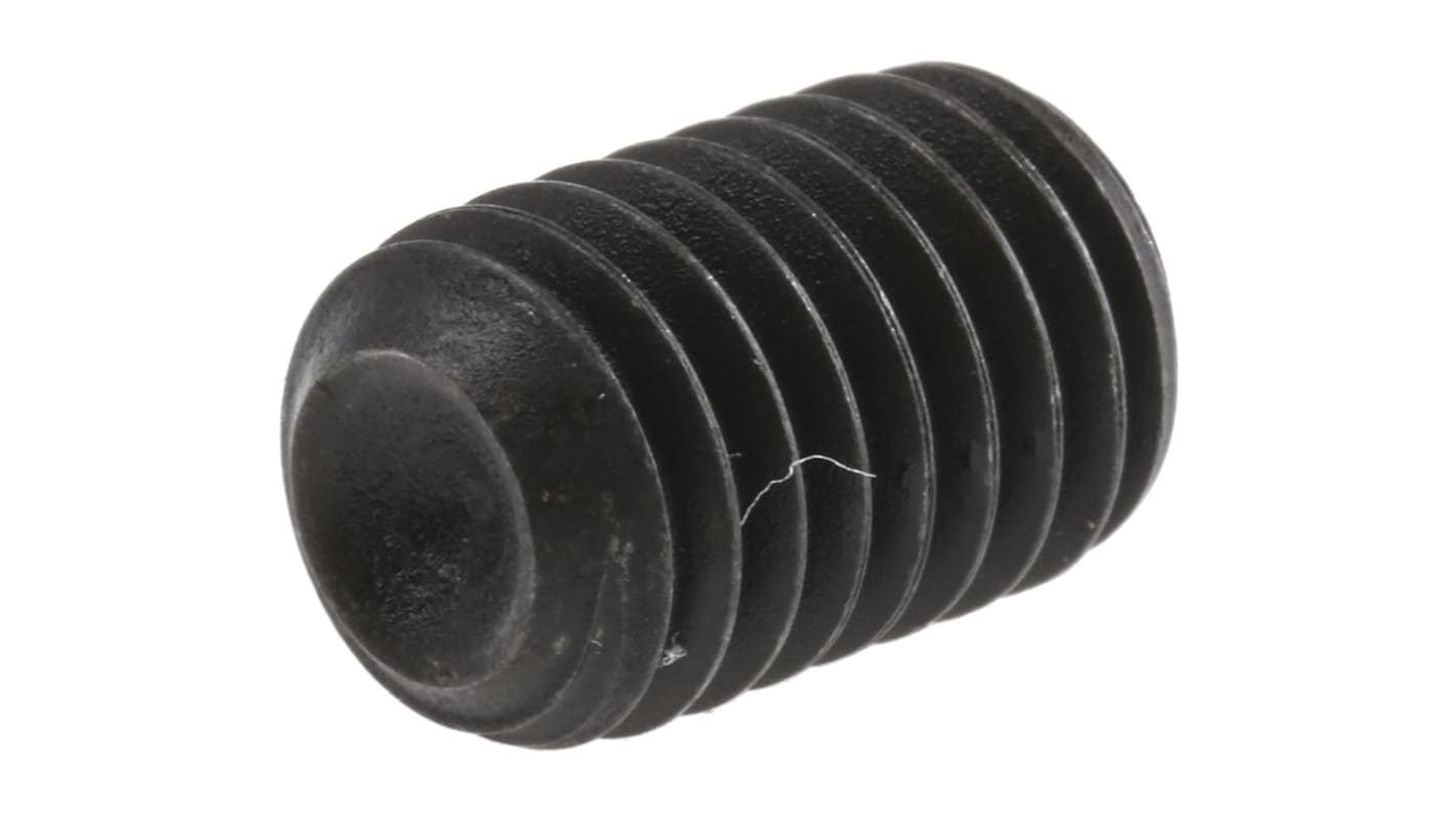 Black, Self-Colour Steel Hex Socket Set M8 x 12mm Grub Screw