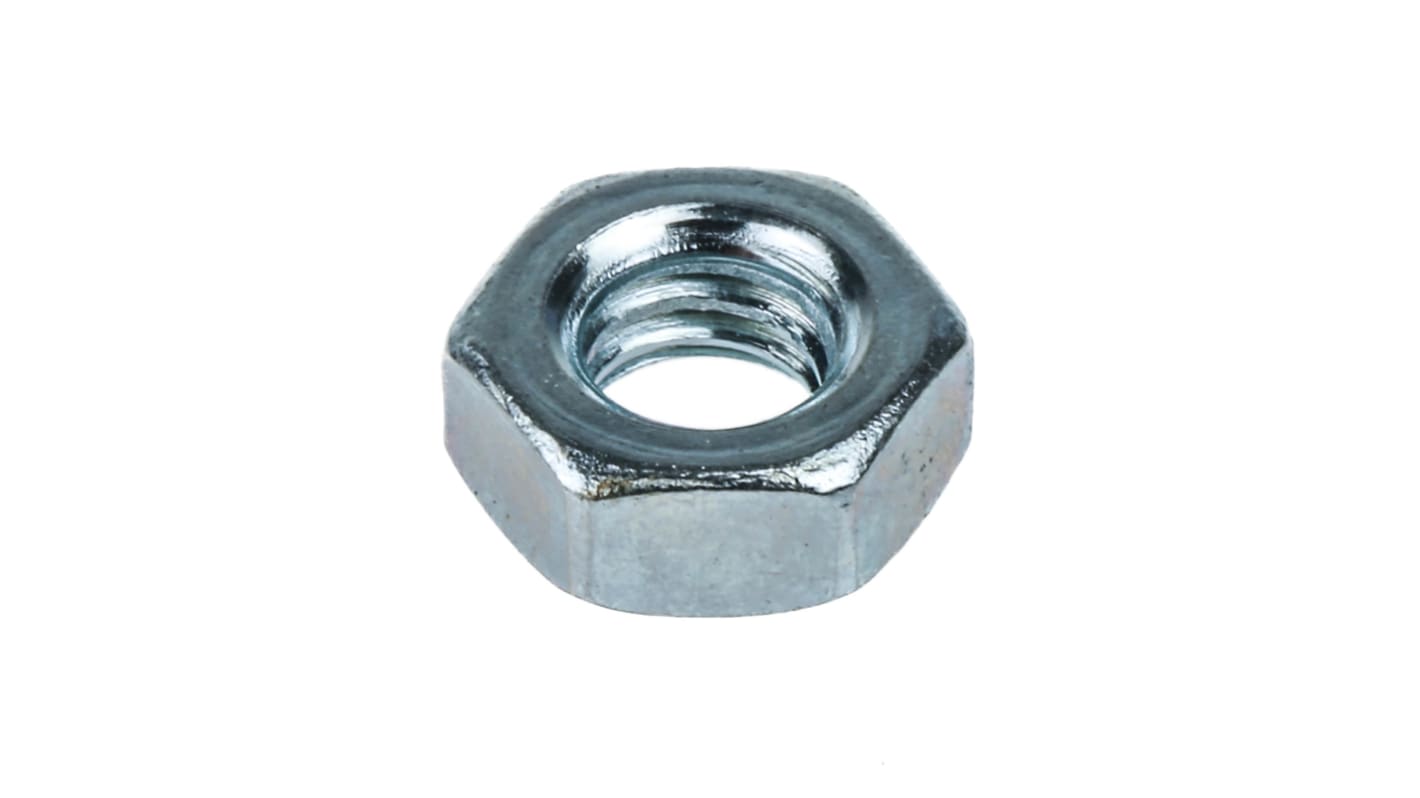 RS PRO, Bright Zinc Plated Steel Hex Nut, DIN 934, M12 RS